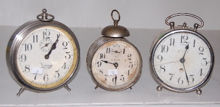 3 Antique Alarm Clocks — Antique Clocks Price Guide