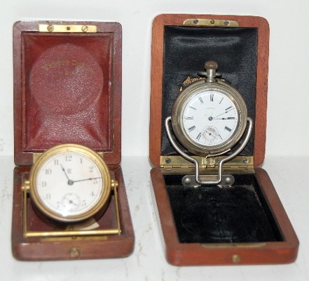 2 Traveling Clocks in Wood Cases — Antique Clocks Price Guide
