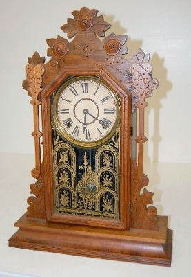 Antique Ornate Walnut Parlor — Antique Clocks Price Guide