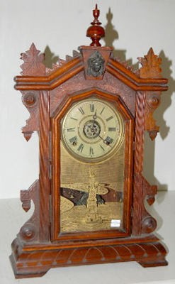 Ingraham Walnut "Liberty" Kitchen Clock w/ Alarm — Antique Clocks Price Guide