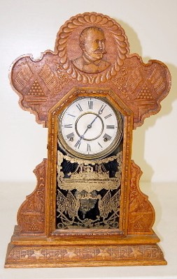 Ingraham Oak "Admiral Dewey" Kitchen Clock — Antique Clocks Price Guide