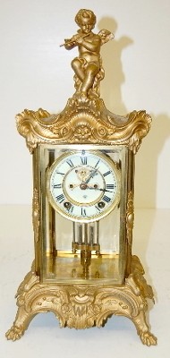 Ornate Ansonia "Eulogy" Crystal Regulator Clock — Antique Clocks Price Guide