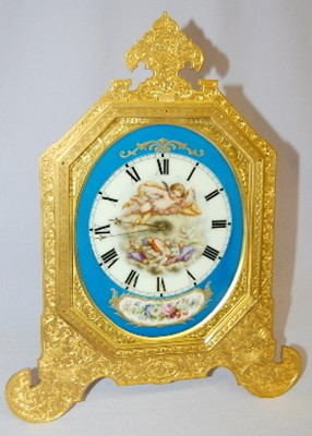 Thomas Cole Style Bronze and Porcelain Clock — Antique Clocks Price Guide