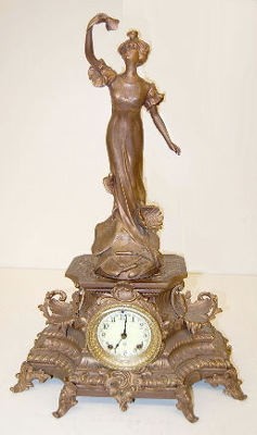 Ansonia "Undine and No. 1178" 2 Piece Statue Clock — Antique Clocks Price Guide