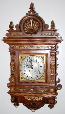 Antique Lenzkirch Bronze Mounted Wall Clock — Antique Clocks Price Guide