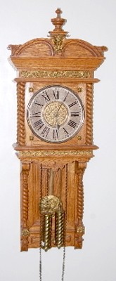 Oak Ansonia "Niobe" Weight Wall Clock — Antique Clocks Price Guide