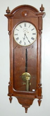 Seth Thomas Walnut No. 6 Wall Regulator Clock — Antique Clocks Price Guide
