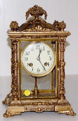 Ansonia "Lucia" Crystal Regulator Clock — Antique Clocks Price Guide