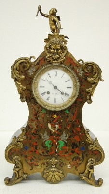 Antique French Boulle Shelf Clock, Marc, Paris — Antique Clocks Price Guide