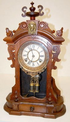 Antique Walnut Ansonia "Monarch" Parlor — Antique Clocks Price Guide