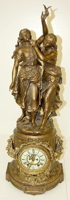 Ansonia "Florida and Gaiety" Statue Clock — Antique Clocks Price Guide