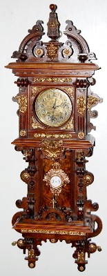 Antique Lenzkirch Type Wall Regulator Clock — Antique Clocks Price Guide