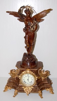 Antique Ansonia "Undine and Gloria" Statue Clock — Antique Clocks Price Guide