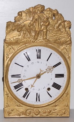 Antique Calendar Dial Mobier Wall Clock — Antique Clocks Price Guide