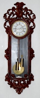 Overcarved 2 Weight Gustav Becker Vienna Clock — Antique Clocks Price Guide
