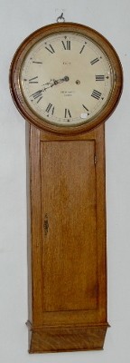 Oak Act of Parliament 2 Weight Wall Clock — Antique Clocks Price Guide