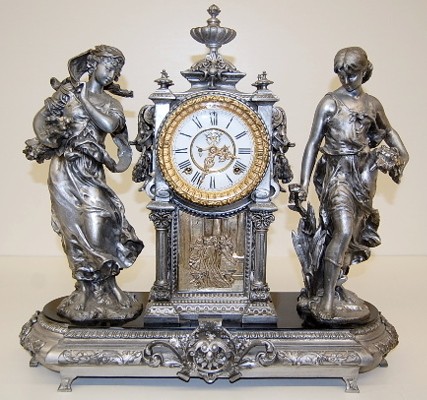 Ansonia "Summer and Winter" Lady Statue Clock — Antique Clocks Price Guide