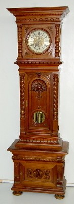 30 Day Carved and Engraved 3 Wt Vienna Floor Clock — Antique Clocks Price Guide