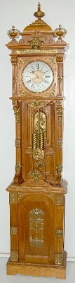 Oak Ansonia "Antique" Tall Case Clock — Antique Clocks Price Guide