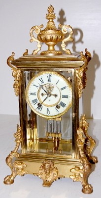 Ornate Ansonia "Enroy" Crystal Regulator Clock — Antique Clocks Price Guide