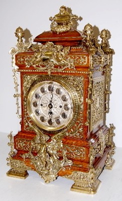 English Oak and Bronze Massive Bracket Clock — Antique Clocks Price Guide