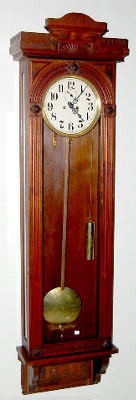 Walnut Waterbury No. 5 Jeweler's Regulator Clock — Antique Clocks Price Guide