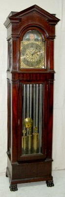 Grand Rapids 9 Tube Mahogany Grandfather Clock — Antique Clocks Price Guide