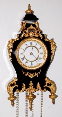 Waterbury "France" 2 Weight Hanging Iron Clock — Antique Clocks Price Guide