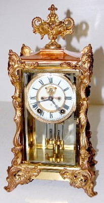 Fancy Ansonia "Viceroy" Crystal Regulator Clock — Antique Clocks Price Guide
