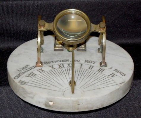 French Noon Time Cannon Sundial Clock — Antique Clocks Price Guide