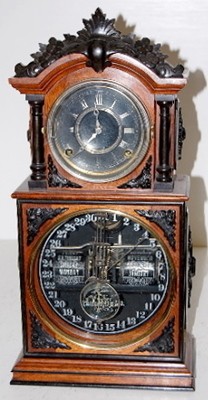 Antique Ithaca 3 1/2 Parlor Calendar Clock — Antique Clocks Price Guide