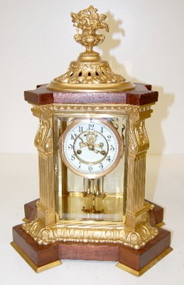 Waterbury "Paris" Crystal Regulator Clock — Antique Clocks Price Guide