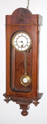 Miniature R.A. Inlaid Wall Clock — Antique Clocks Price Guide