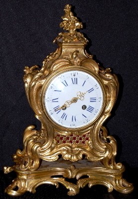 Ornate French Bronze Japy Freres Shelf Clock — Antique Clocks Price Guide