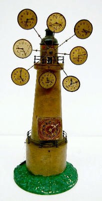 Nine Time Zone Antique Lighthouse Clock — Antique Clocks Price Guide