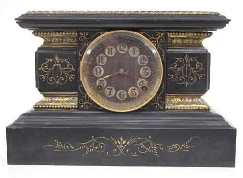Ansonia "Egypt" Iron Case Shelf Clock — Antique Clocks Price Guide