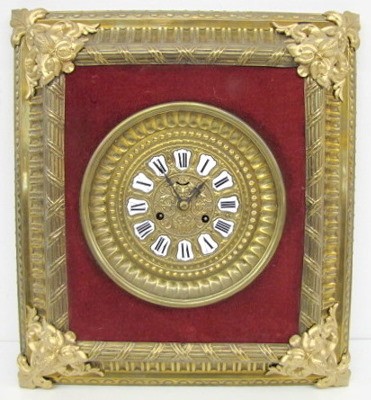 Ornate Ansonia Brass Picture Frame Clock — Antique Clocks Price Guide