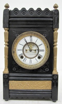 Ornate Ansonia "Cairo" Iron Clock W/ Birds — Antique Clocks Price Guide