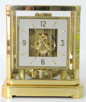 Le Coultre Atmos 15J Brass Shelf Clock — Antique Clocks Price Guide