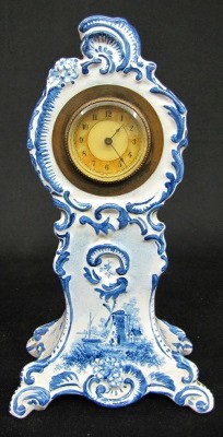 Ansonia "La Vinda" Floral China Clock — Antique Clocks Price Guide