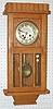 German Oak Bead Trim Box Clock