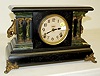 Ingraham "Adrian" Marbleized Mantle Clock