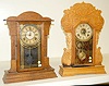 Seth Thomas and Sessions Oak Kitchen Clocks