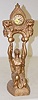 New Haven Metal Kneeling Lady Novelty Clock