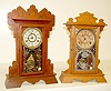 2 Clocks: New Haven "Celeste" and Ansonia "Amazon"
