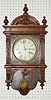 Antique Oak Waterbury Study Wall Clock