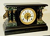 Ingraham Marbleized Mantle Clock