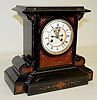 S. Marti French Slate and Marble Mantle Clock