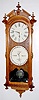 Walnut Ithaca Bank No. 2 Calendar Clock