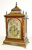 Ornate English 3 Train 8 Bell Bracket Clock